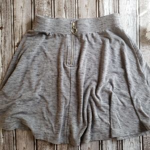SO Gray Skater Skirt with Ring Zipper